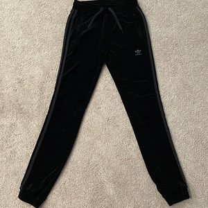 Adidas velour track pants